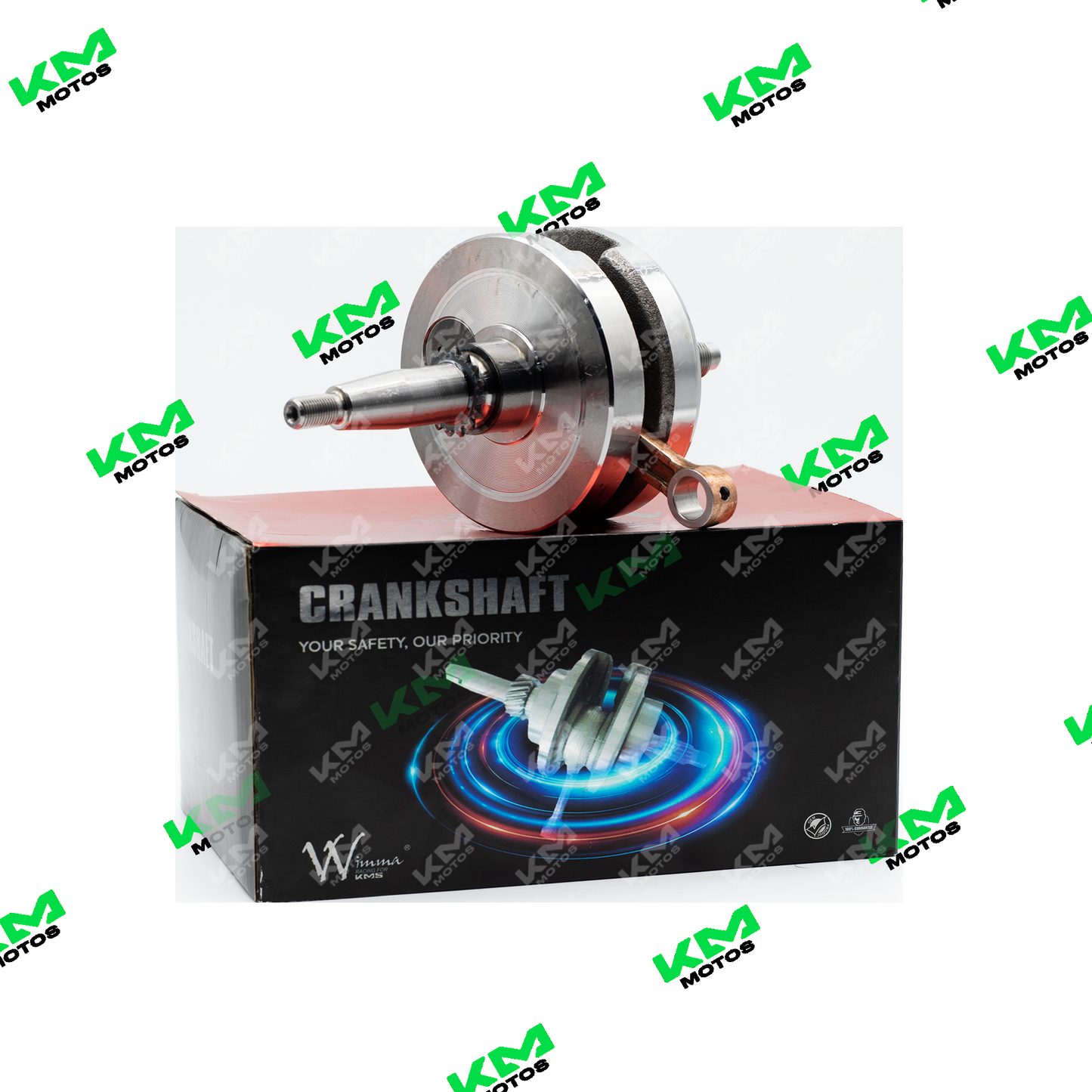 Cigüeñal Universal GXT200 para motor, pieza de automoción, vista lateral mostrando los detalles del cigüeñal.