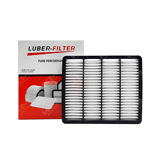 Filtro de aire Toyota para modelos 1993-2004 de KM Motos, muestra el filtro de papel y carcasa plástica en la imagen.