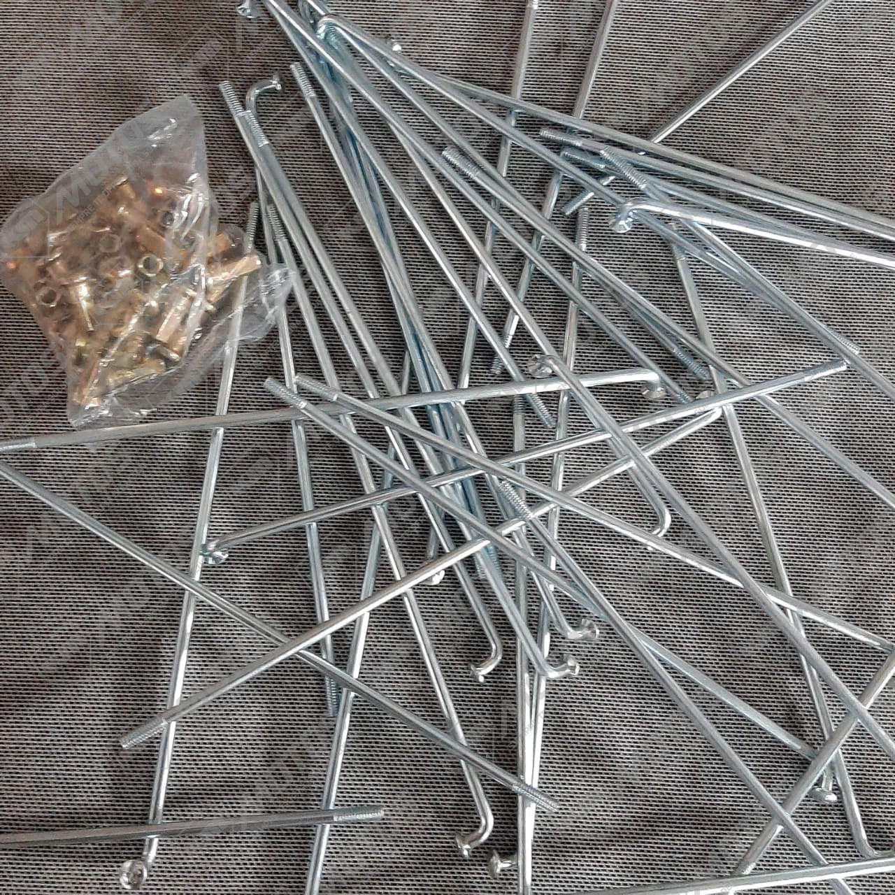Juego de 36 rayos delanteros VINI/IMBRA 8x19, componentes para ruedas de motocicleta KM Motos, imágenes de los rayos.