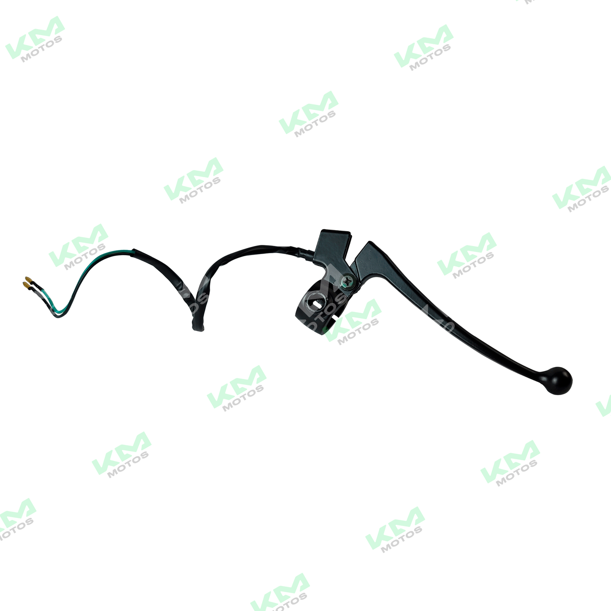 Manecilla de freno completa para AX100, marca Universal, mostrando la pieza de metal con detalles de montaje y acabado en plateado