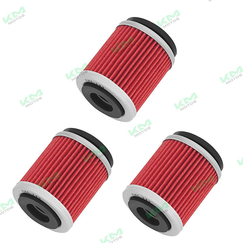 Filtro de aceite KM Motos para Yamaha AG200, XT200 y 660, muestra el filtro de aceite en una vista clara y detallada