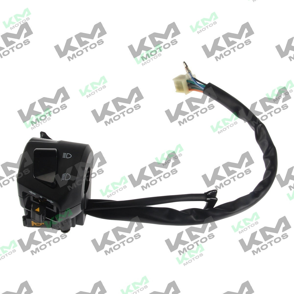 Mandos de control izquierdo para motocicleta 125Z, conjunto de botones y palancas en color negro.