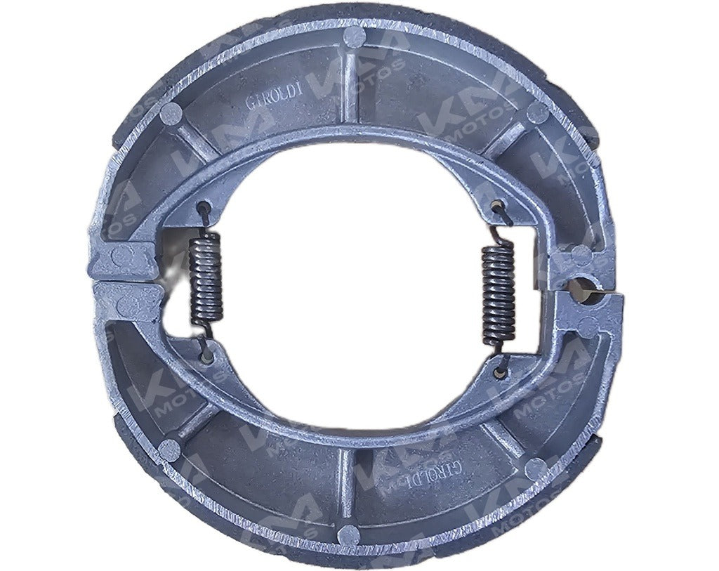 Zapatas de fricción Pulsar 135, componentes de fricción para el sistema de frenos de motocicleta.