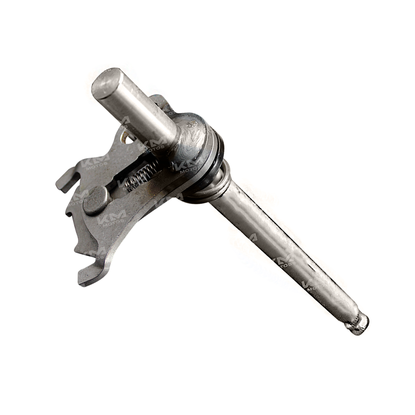 Eje selector de cambios para motos Pulsar NS200, RS200 y AS200, pieza de cambio de la marca KM Motos en imagen.