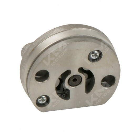Bomba de aceite original para FT150, RC150, RC150 GT y 250Z, mostrada en la imagen con componentes metálicos y detalles de fabricación