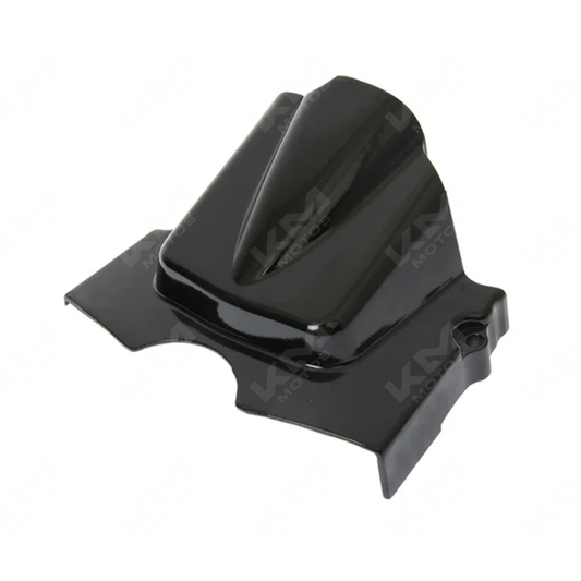 Cubierta trasera izquierda de carter para motos FT125, FT125 Sport y Classic, marca original, en color negro y acabado resistente