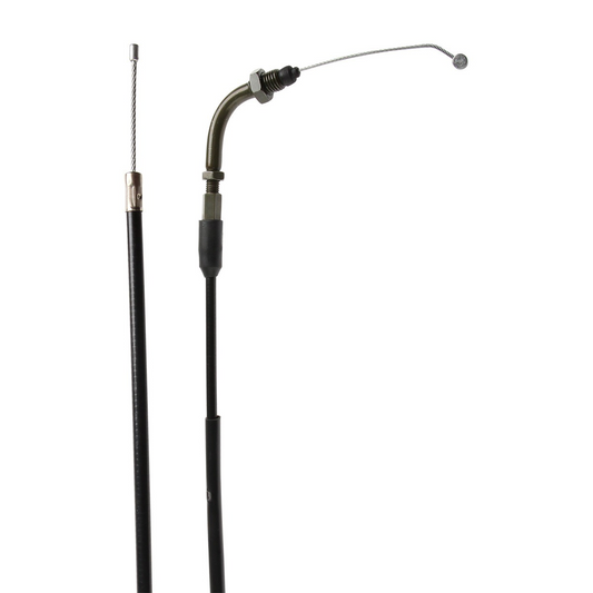 Cable de acelerador KMMOTOSHN DM150 para motocicleta, muestra el cable de goma y conexiones en la imagen.