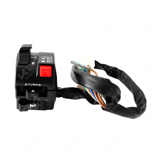 Conjunto de mando izquierdo ZDM200 de la marca ORIGINAL, vista cercana del control en color negro con botones y palanca