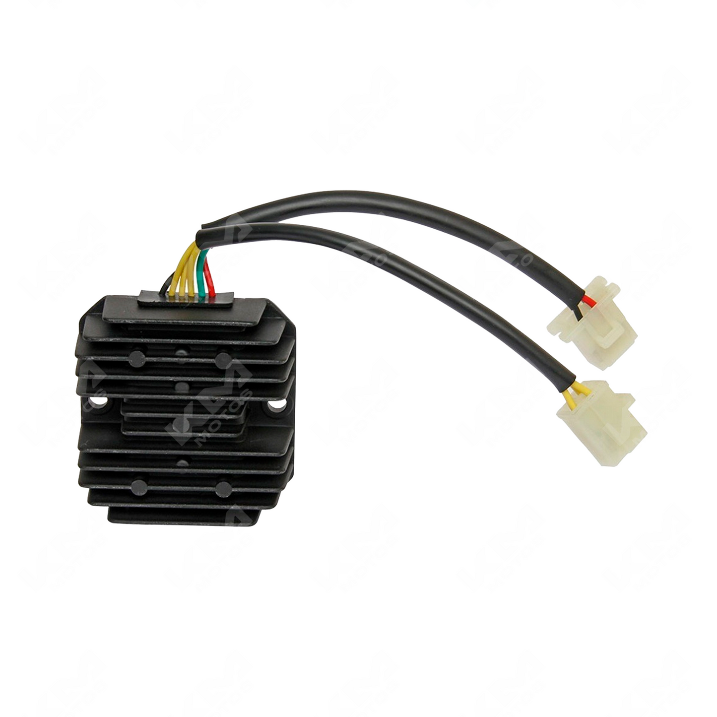 Rectificador y regulador 150ZMS de la marca ORIGINAL, muestra componentes electrónicos y cables en una imagen técnica.