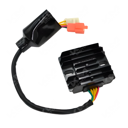 Rectificador/regulador 250Z/DM250 HI de la marca ORIGINAL, mostrando sus componentes y conexiones en una vista clara.