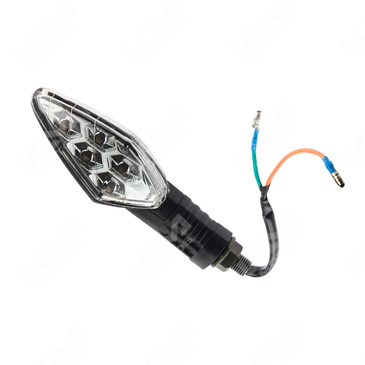 Lámpara LED delantera izquierda para vía 150ZMS de la marca ORIGINAL, muestra la luz y el foco de la vía en la imagen.