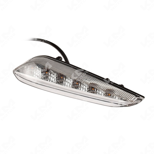 Lámpara LED delantera derecha para moto 125Z, marca ORIGINAL, mostrando la luz LED y el soporte de montaje.