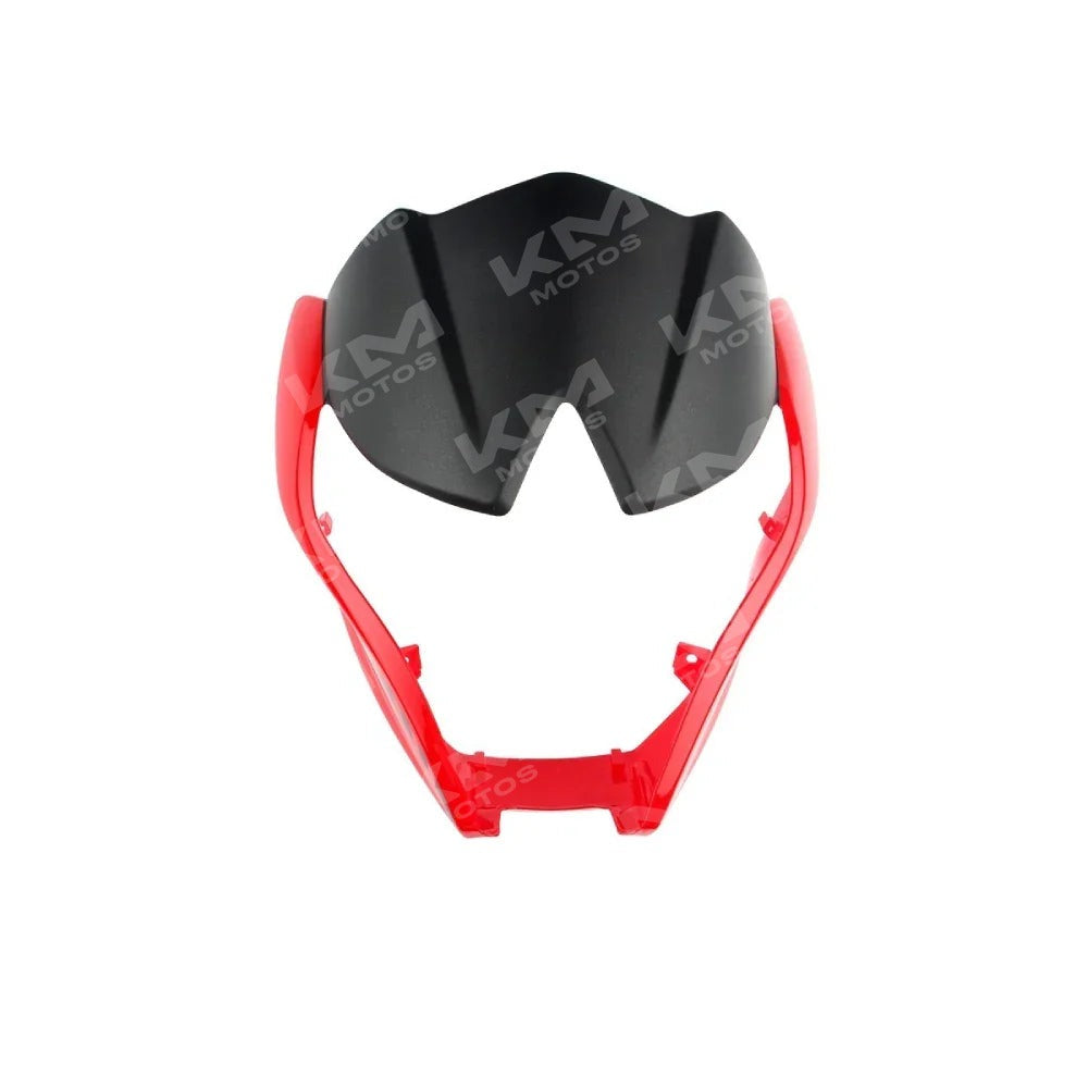 Cubierta FR roja y negra mate para motocicleta 125Z en plástico Italika, visible en la imagen.