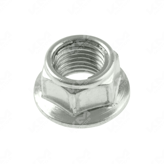 Tuerca de seguridad M14x1.5 ORIGINAL, resistente y segura, mostrada en la imagen con acabado metálico y rosca interna.