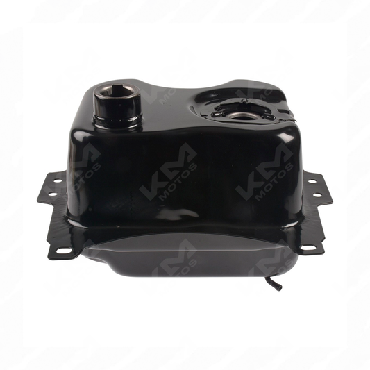 Tanque de combustible verde para motocicleta DS150 de la marca KMMOTOSHN, con diseño resistente y acabado en verde.
