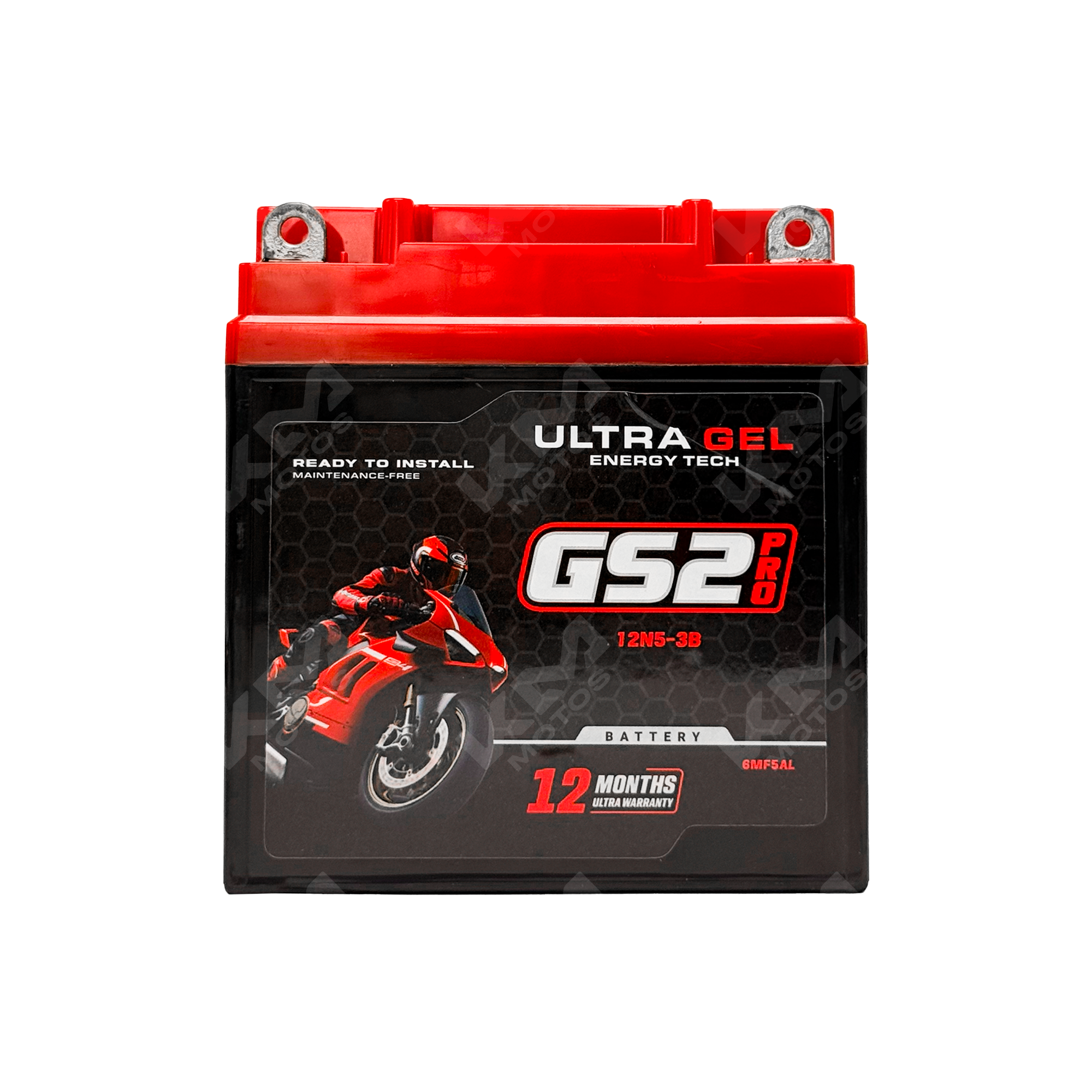 Batería De Gel 12N5,5-3B De 12V 5,5Ah Para Yamaha RD 250 LC (Tipo 4L1) 1980-83