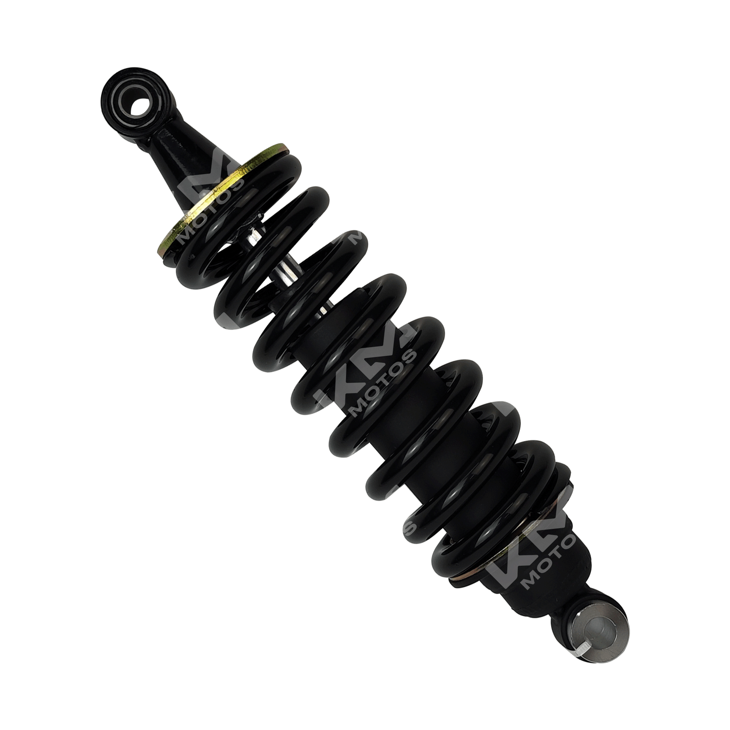 Amortiguador monoshock KM Motos trasero para ATV XY150/Cuatri, pieza de suspensión en imagen.