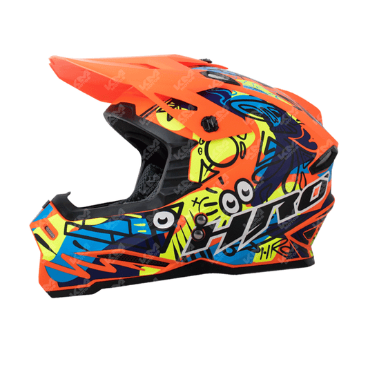 CASCO CROSS HRO NEGRO M/AMARILLO FREESTYLE MX03 XL