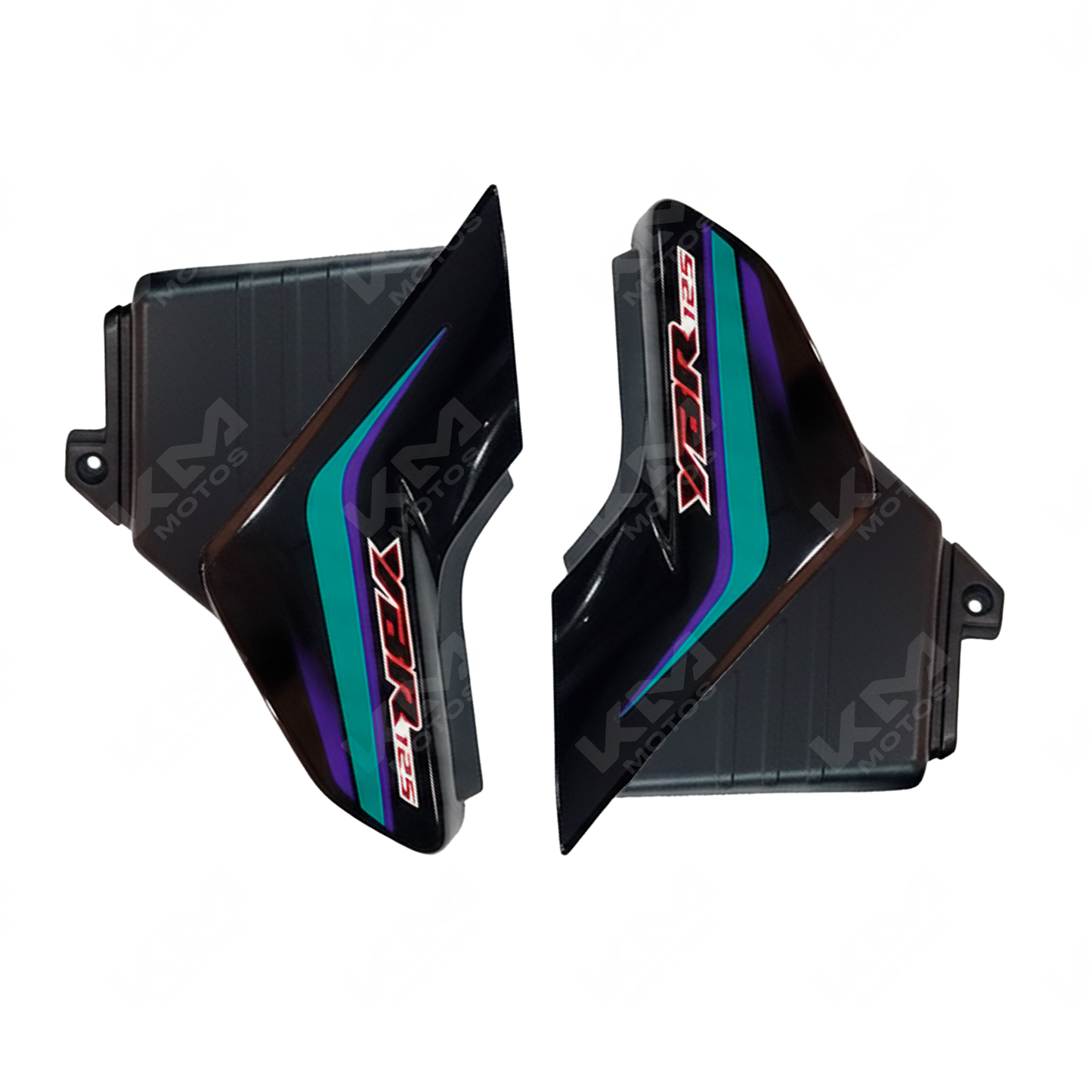 TAPADERAS LATERALES YBR125 NEGRA