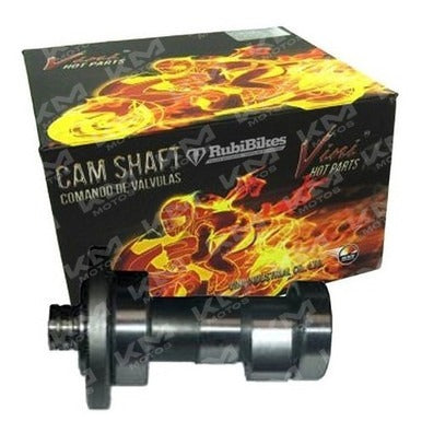 Árbol de levas universal para motos, compatible con modelos como CB200, DAKAR 200, AVATAR 200 y más, en KM-ANA0004.