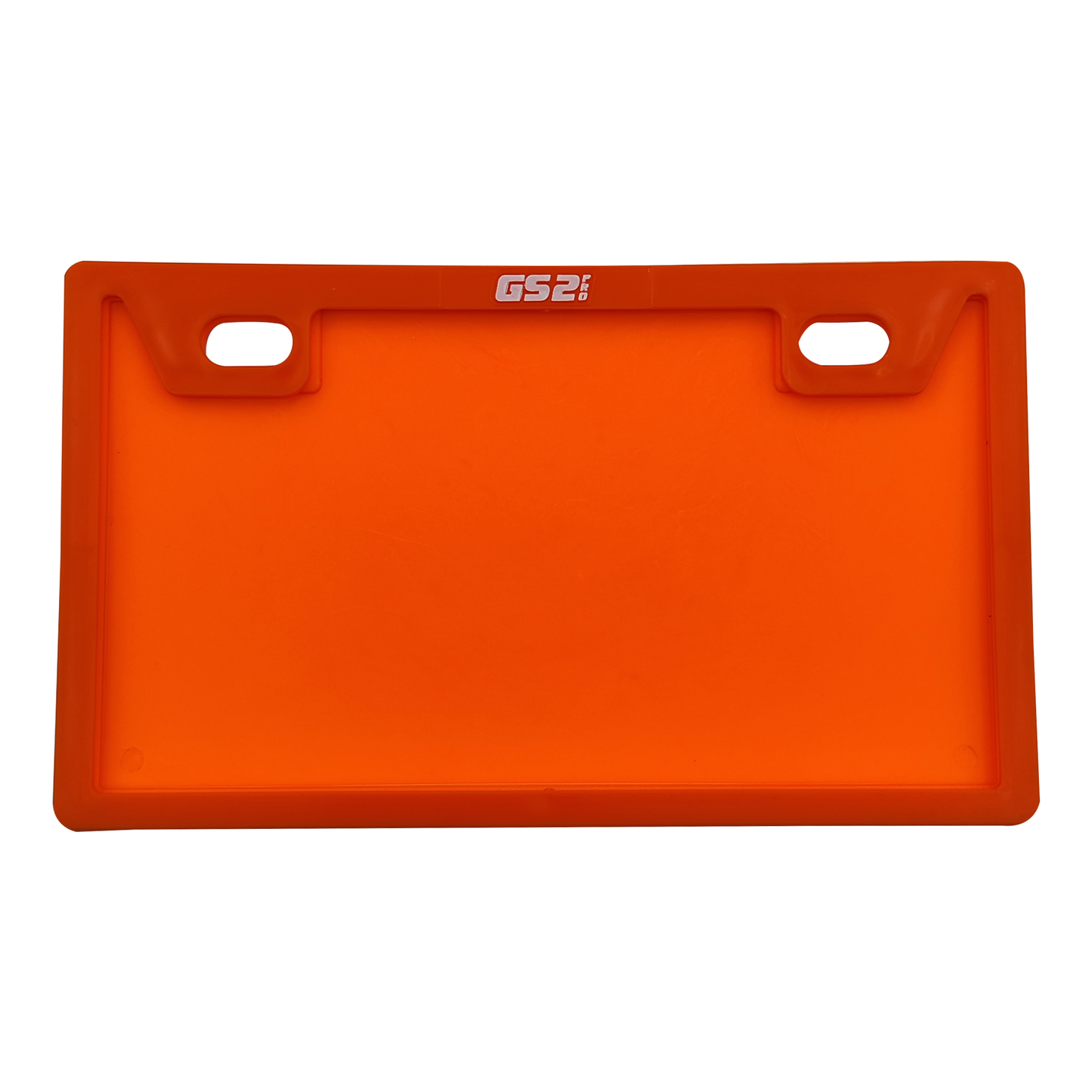 PORTA PLACA PLASTICO T/LAZER KMS/GS2i NARANJA - KMMOTOSHN