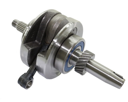 Cigueñal completo KM Motos CG200, vista detallada del componente de motor en color metálico.
