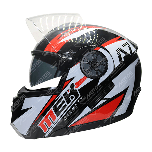 CASCO MODULAR MK759 DOBLE/VISOR SPORT MAVRIC GRIS/ROJO BRILLANTE TALLA XL