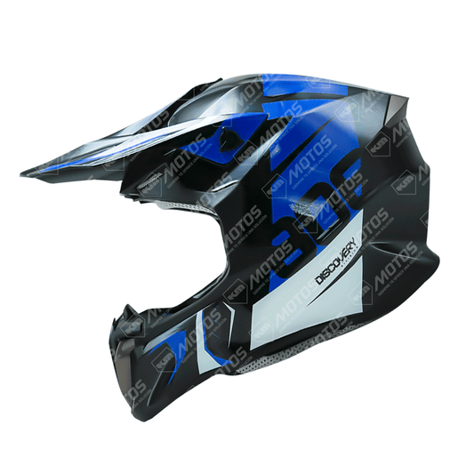 CASCO CROSS LR806 DOT AZUL/NEGRO