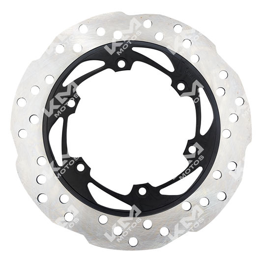 Disco de freno trasero para NS200 y Pulsar 160 de KM Motos, con superficie de ventilación y diseño resistente