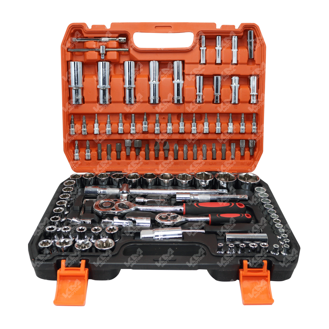 KIT DE CUBOS 1/4" & 1/2" + RASH 108PCS