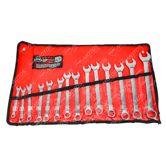 KIT DE LLAVES 14PCS (8MM - 24MM) PARA TUERCAS