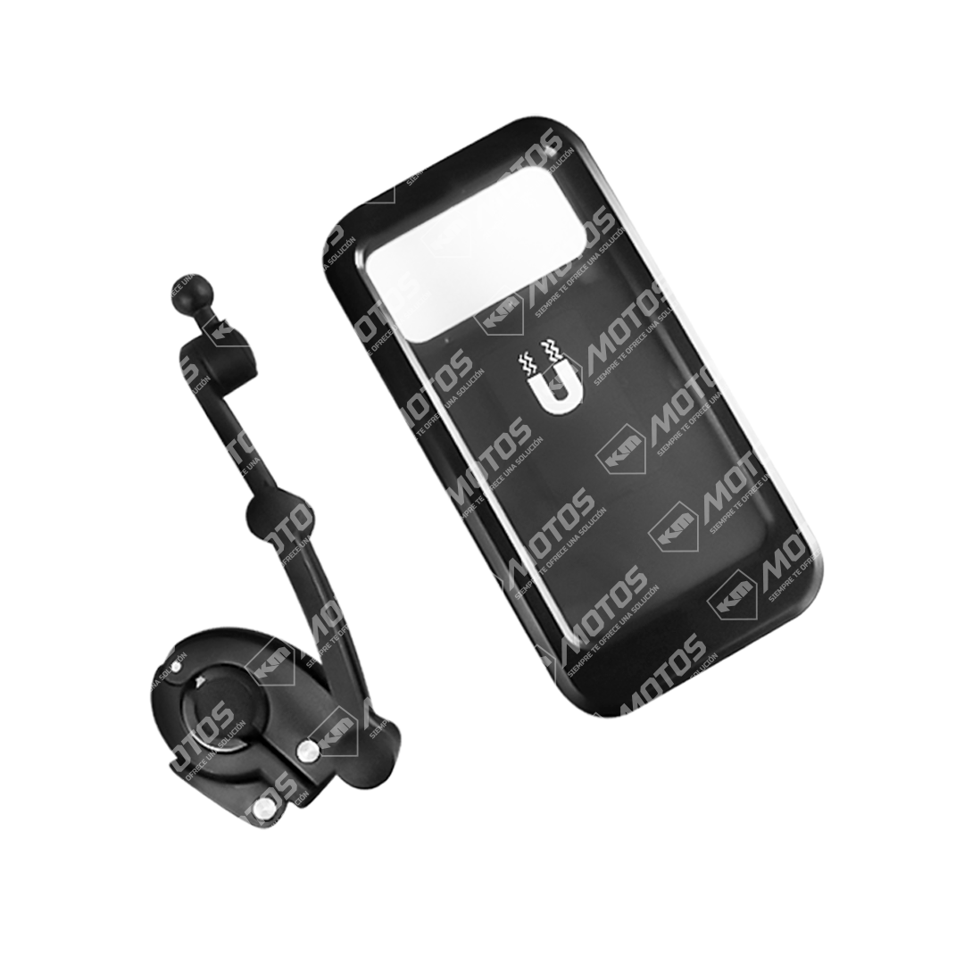 PORTA CELULAR DE LUJO + SOPORTE METAL - KMMOTOSHN