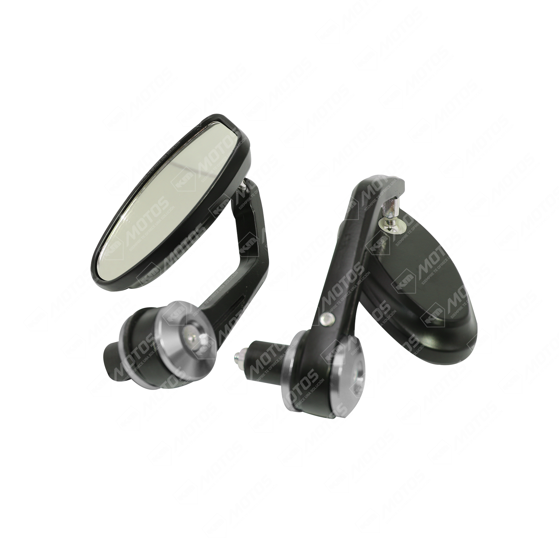 RETROVISOR DE CONTRAPESA OVALADO GRIS