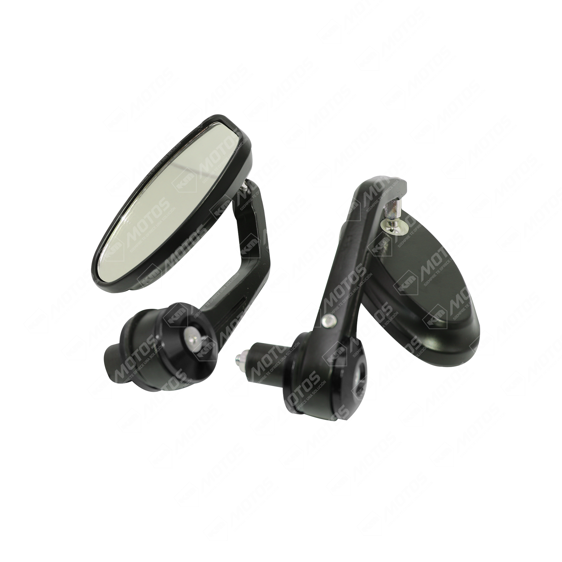 RETROVISOR DE CONTRAPESA OVALADO NEGRO