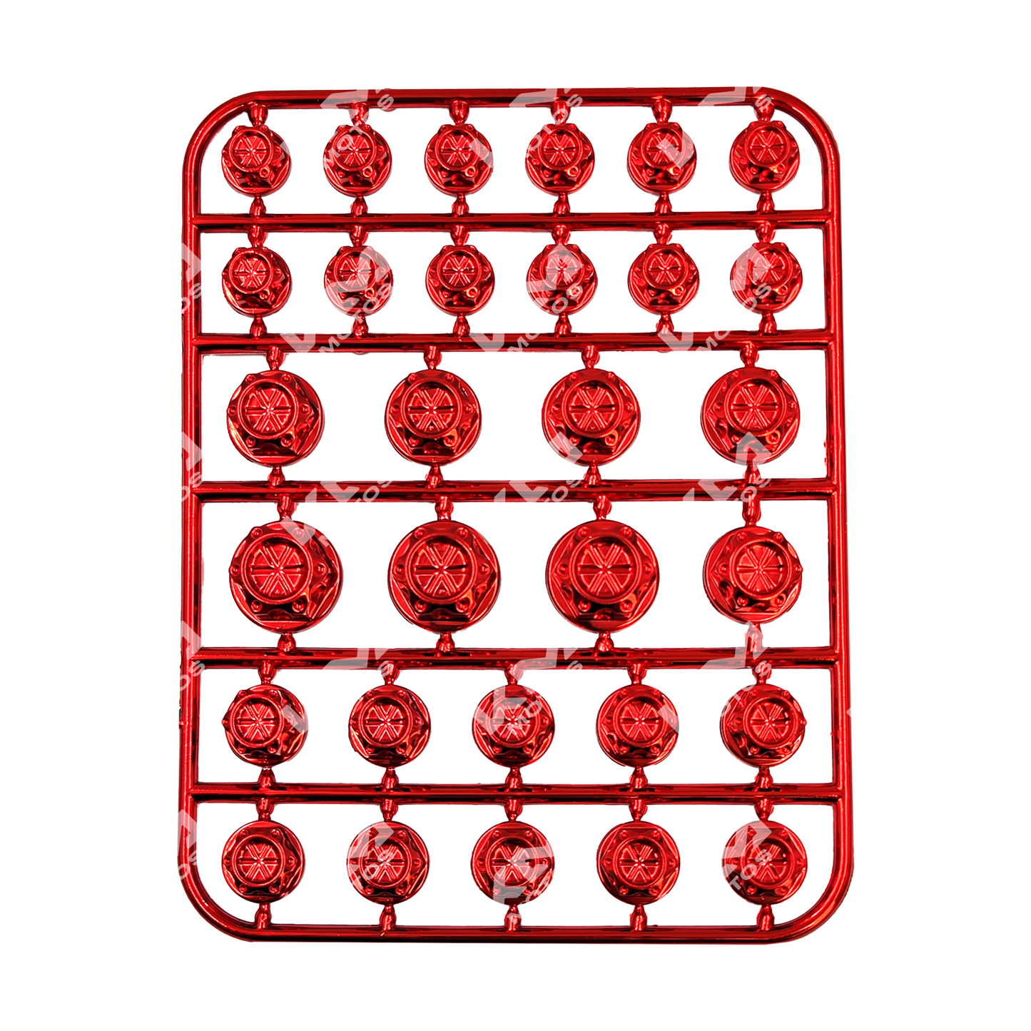 TAPONES DE TORNILLOS DE LUJO ROJO - KMMOTOSHN