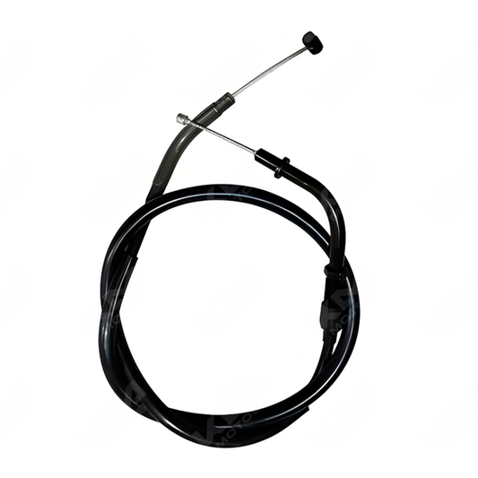 Cable de acelerador KMMOTOSHN DM150 con extremos de conexión y cable flexible para motocicleta.