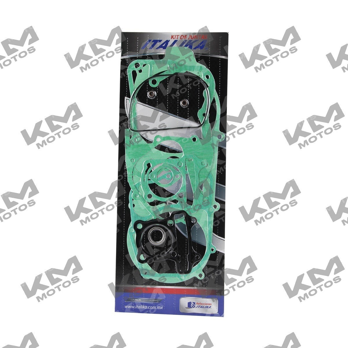 Kit de empaques de motor CS125 de la marca Orix, con varias piezas visibles en la imagen.