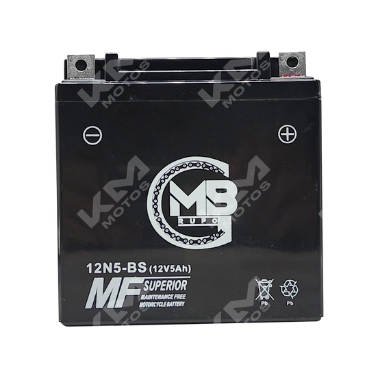 BATERIA 12N5-3B SELLADA GUZACK