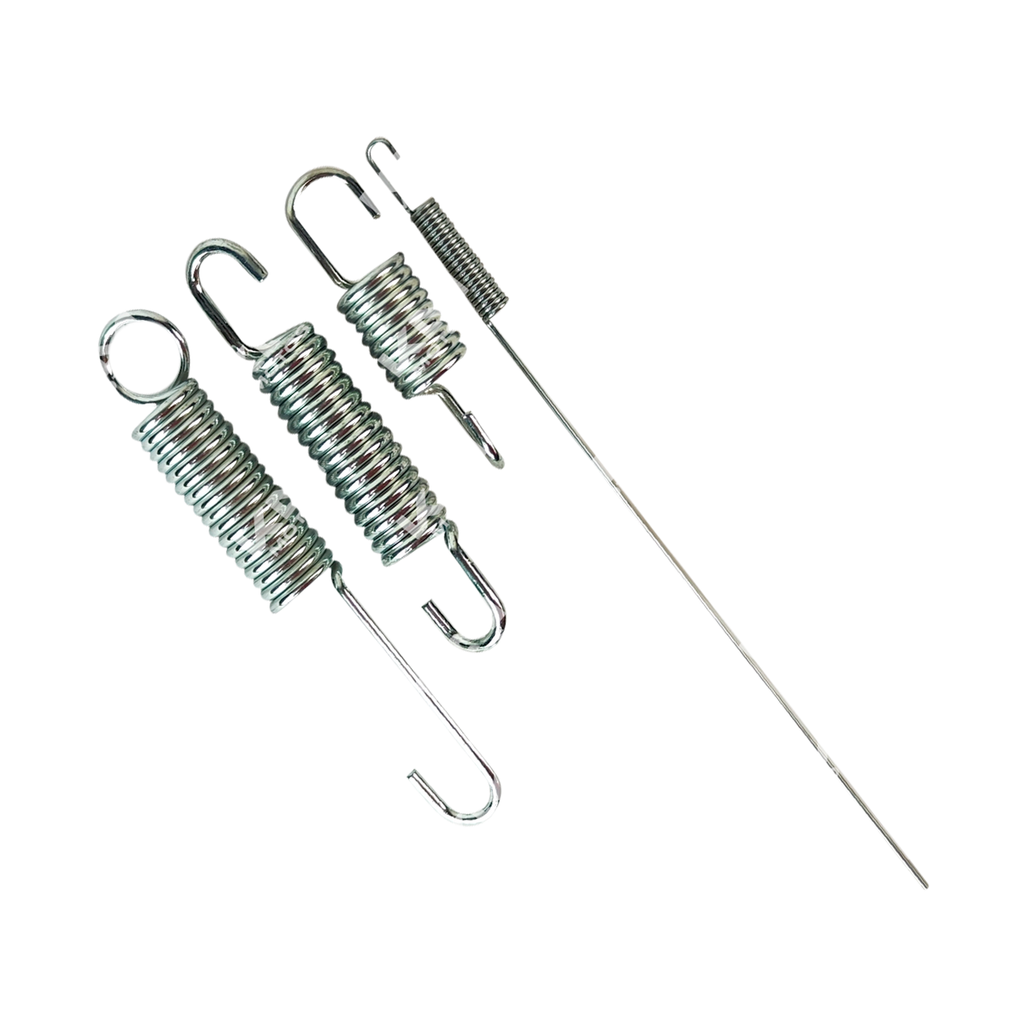 Resortes para motocicleta KM Motos, compatible con CG125, HJ125, MG150 y FT125, muestra los resortes en un fondo neutro.