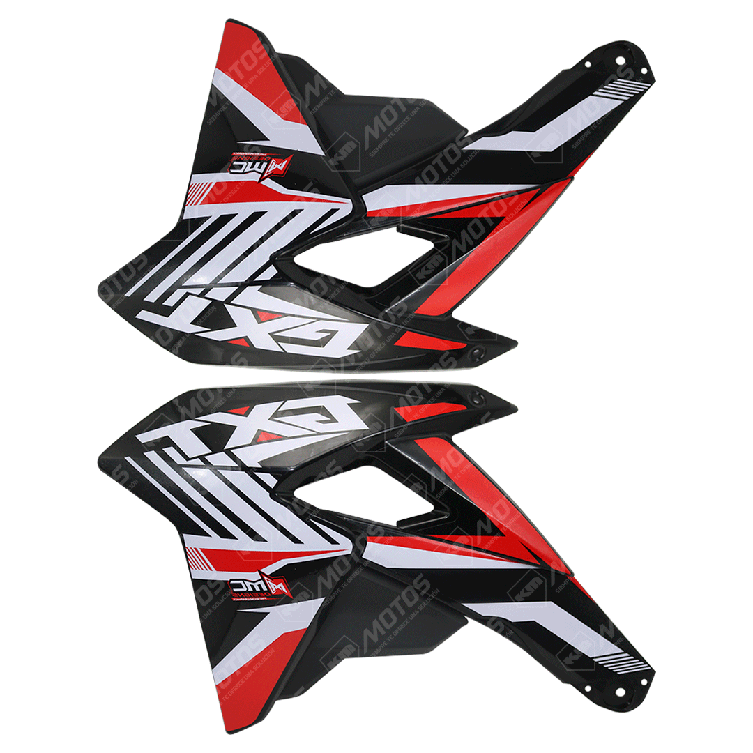 TAPADERAS LATARALES ZX250R/GXT250R NEGRO