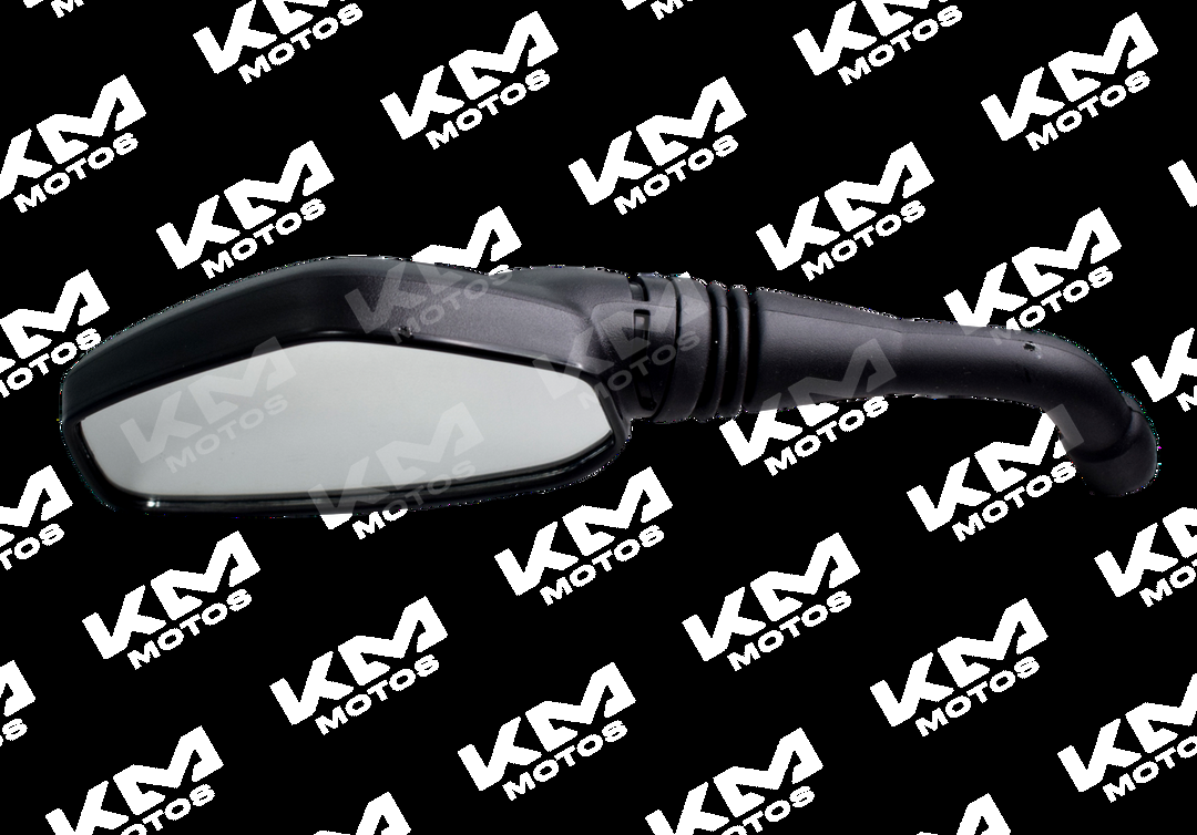 Retrovisores Bajaj NS200 Pulsar, pares de retrovisores laterales con soporte y acabado en negro para motocicleta.
