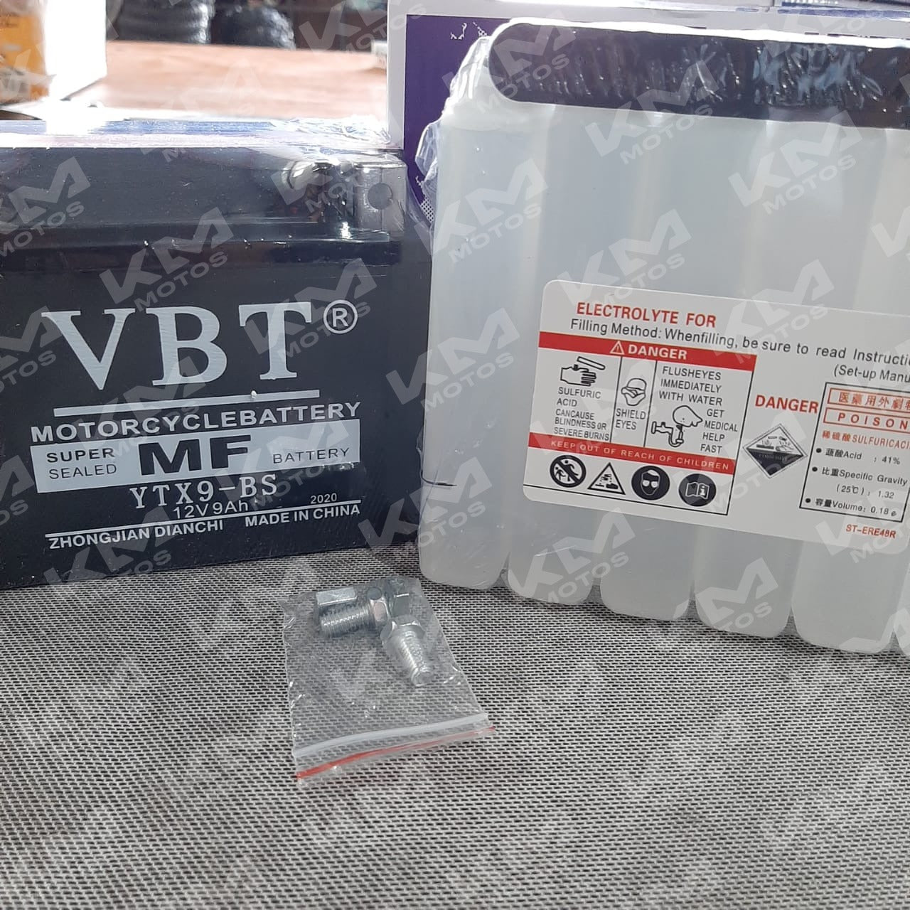 Batería YTX9-BS Acido Vbt/pulsar NS200,KTM250,ITALIKA 250 Año 2019,CUATRIMOTO AKT200/TANK250