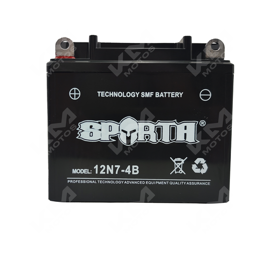 BATERIA 12N7-4B SELLADA SPARTA - KMMOTOSHN