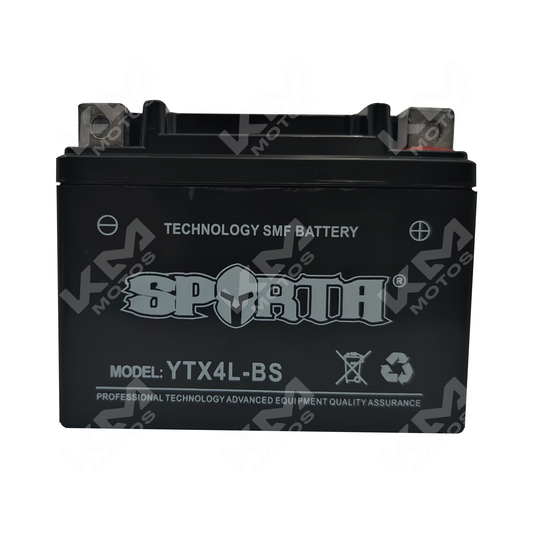 BATERIA YTX4L-BS SELLADA SPARTA
