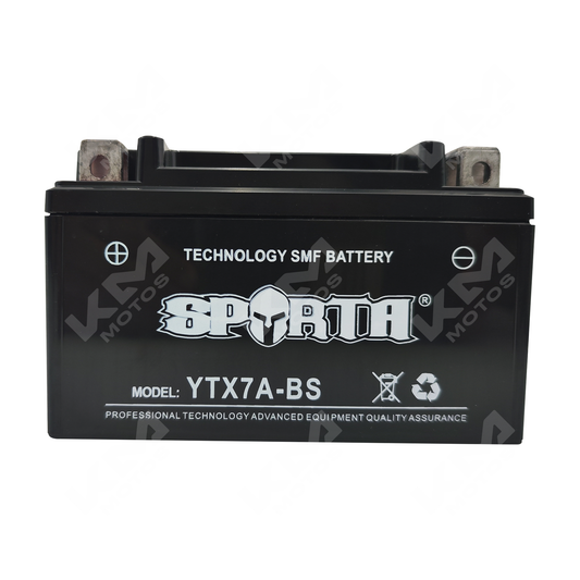BATERIA YTX7A-BS SELLADA SPARTA - KMMOTOSHN