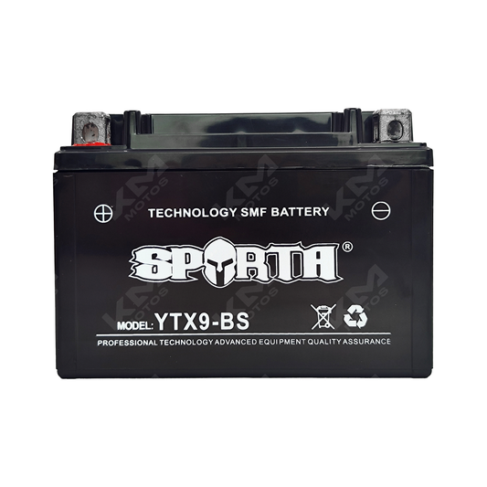 BATERIA YTX9-BS SELLADA SPARTA - KMMOTOSHN