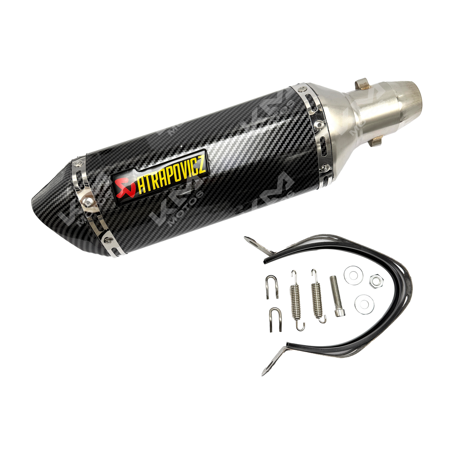 Bazuza universal KMMOTOSHN J85 de color negro, con diseño resistente y ajustable, en primer plano sobre fondo blanco.