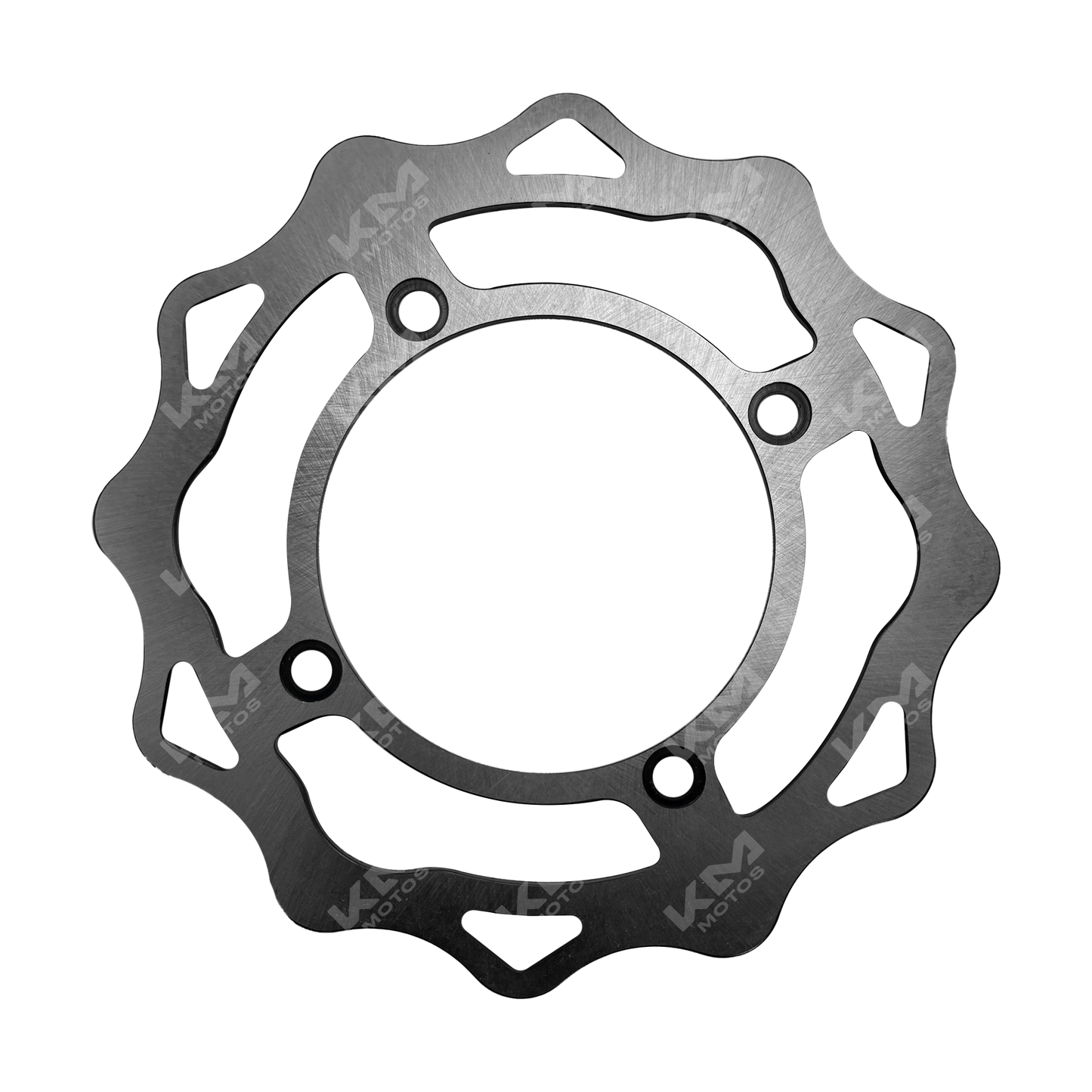 Disco de freno delantero KMMOTOSHN GXT/KMF-200, metálico, con ventilación y superficie lisa para motocicleta.