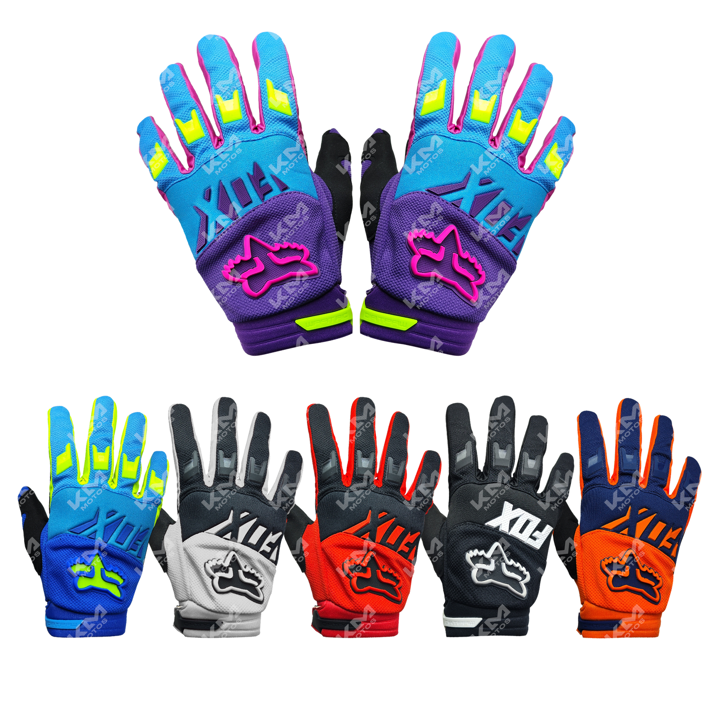 GUANTES LARGOS DIRTPAW FOX + PROTECCION