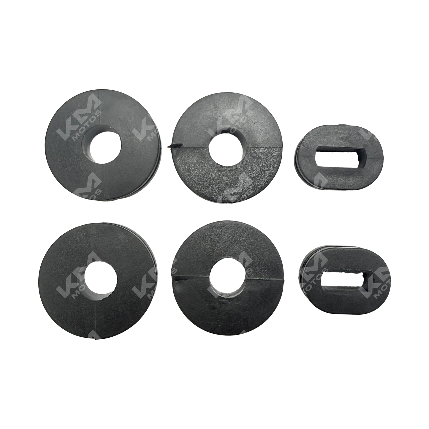 Hule de tapadera KM Motos para CG125, FT125 y universal, resistente y ajustable, en color negro.